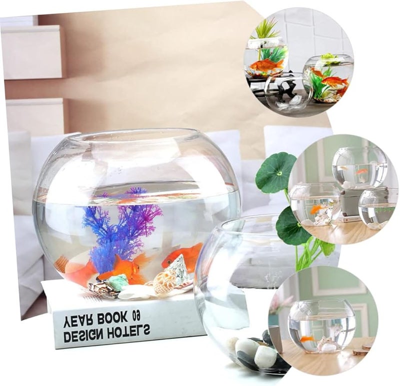 حوض أسماك زينة لطاولة واضحة لحوض أسماك الزينة لبيتا سمكة الذهبية للمنزل المكتب الحديقة - Image 5